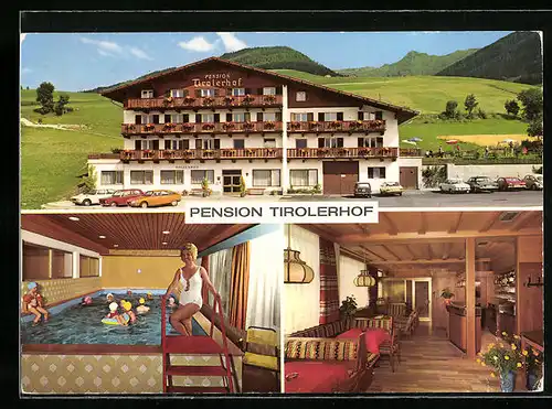 AK Terenten im Pustertal, Pension Tirolerhof in drei Ansichten