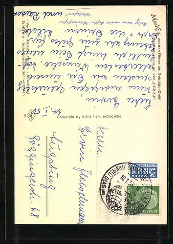 AK Herzliche Gratulation ! - Mecki mit einem Strauss Rosen