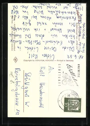 AK Gute Besserung ! - Mecki-Vater gibt Medizin dem Kind