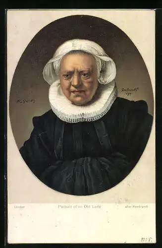 Künstler-AK Stengel & Co. Nr.29934: Portrait of an Old Lady