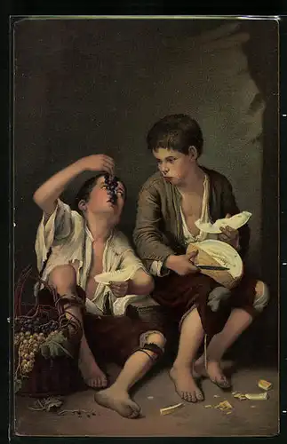 Künstler-AK Stengel & Co. Nr.29979: Die Melonenesser