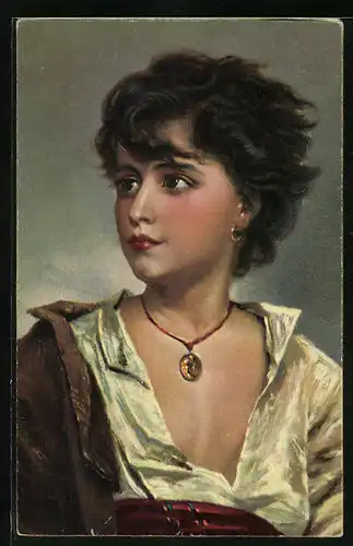 Künstler-AK Stengel & Co. Nr.29169: Fischerknabe