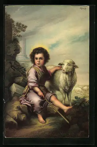 Künstler-AK Stengel & Co. Nr.29037: El divino Pastor