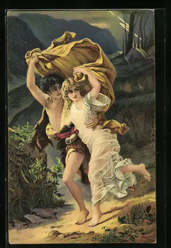 Künstler-AK Stengel & Co. Nr.29164: Der Sturm