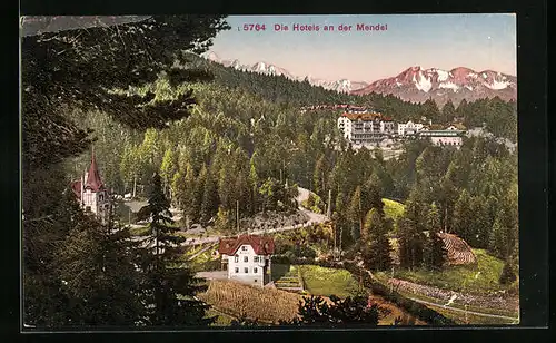 AK Bozen, Die Hotels an der Mendel