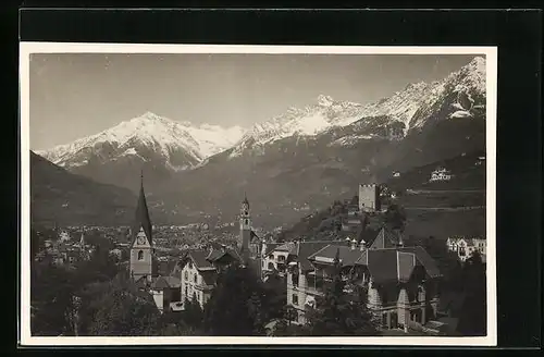 AK Meran, Panorama aus der Vogelschau