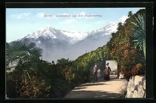 AK Meran, Schutzhütte auf dem Tappeinerweg