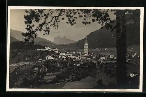 AK Castelrotto, Ortsansicht aus der Ferne