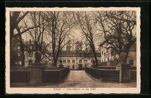 AK Schmidtheim in der Eifel, Blick zum Schloss