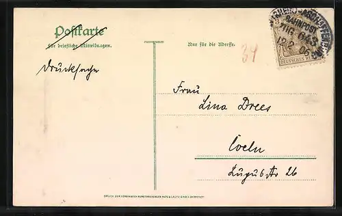 Lithographie Heisterbach, Ruine und Kirche vor 1808