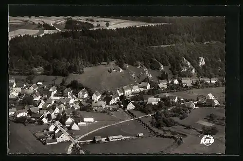 AK Hitzkofen /Hohenzollern, Gesamtansicht aus der Vogelschau