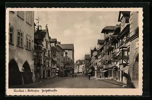 AK Lindau im Bodensee, Hauptstrasse mit Gasthaus