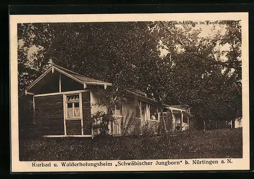 AK Nürtingen a. N., Kurbad und Walderholungsheim Schwäbischer Jungborn