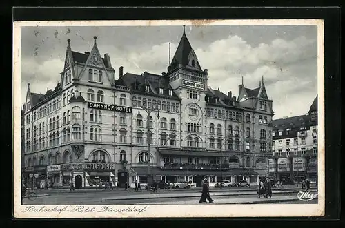 AK Düsseldorf, Bahnhof-Hotel