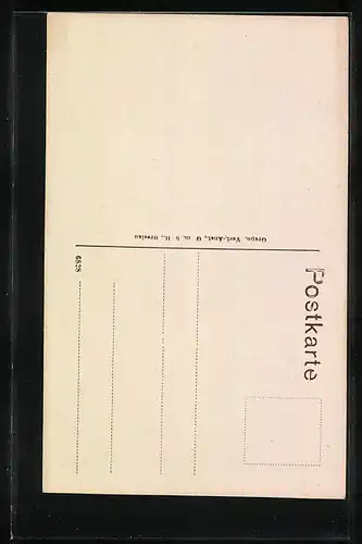 AK Kaufbeuren, Alte Stadtmauer mit fünfknöpfigem Turm