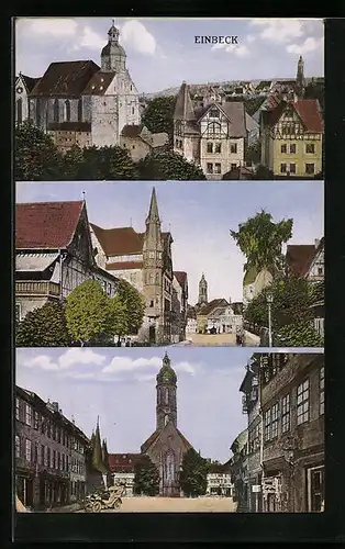 AK Einbeck, Drei Ansichten aus dem Ort