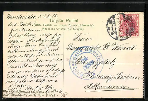 AK Montevideo, Gruta, Parque Urbano