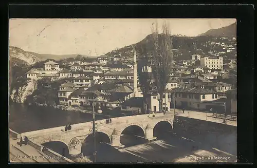 AK Sarajevo-Alifakovac, Gesamtansicht aus der Vogelschau