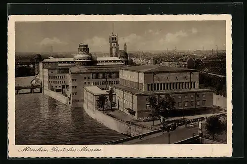 AK München, Deutsches Museum aus der Vogelschau