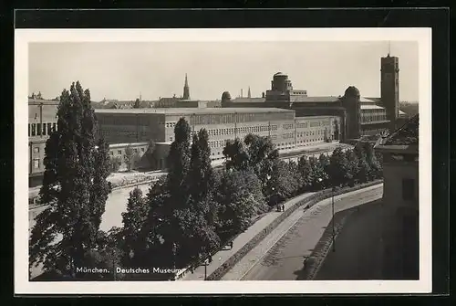AK München, Deutsches Museum aus der Vogelschau