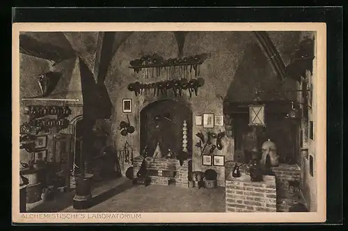 AK München, Deutsches Museum - Alchemistisches Laboratorium