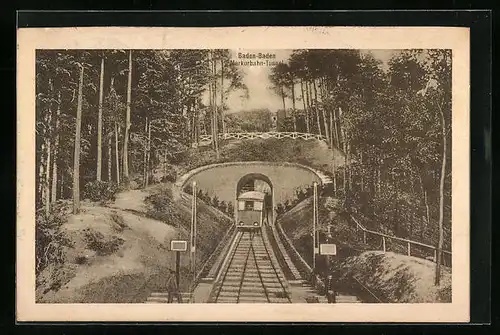 AK Baden-Baden, Merkurbahn-Tunnel