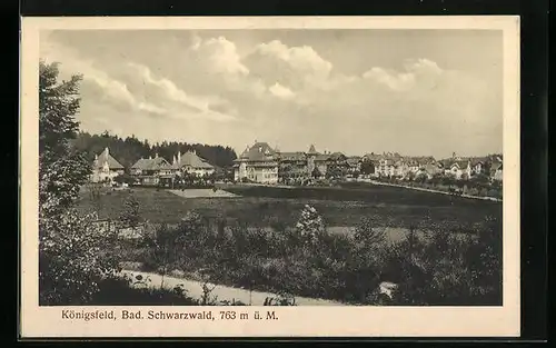 AK Königsfeld im bad. Schwarzwald, Ortsansicht aus der Ferne