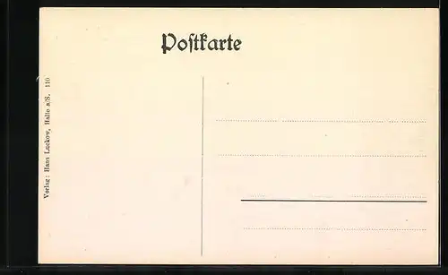 AK Halle a. d. Saale, Partie an der Saale mit Dom