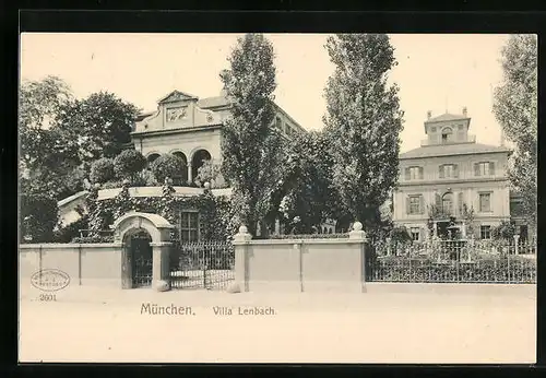 AK München, Villa Lenbach