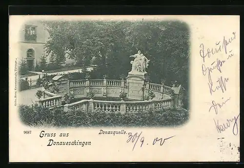 AK Donaueschingen, Donauquelle