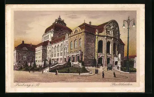 AK Freiburg i. B., Stadttheater