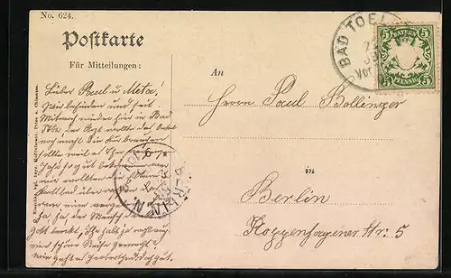 AK Bad Tölz, Ortsansicht vom Calvarienberg gesehen