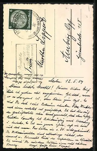 AK München, Marienplatz, Mariensäule mit Frauentürme