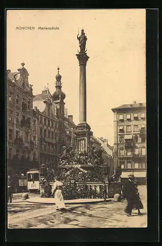 AK München, Mariensäule