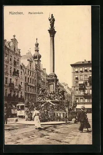 AK München, Mariensäule