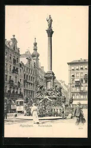 AK München, Mariensäule