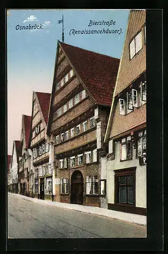 AK Osnabrück, Bierstrasse (Renaissancehäuser)