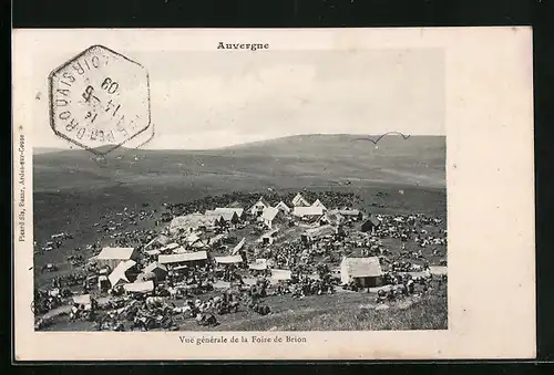 AK Brion, Auvergne, Vue générale de la Foire de Brion