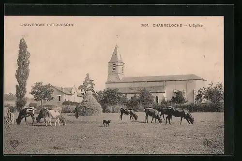 AK Chabreloche, L`Auvergne Pittoresque, L`Église