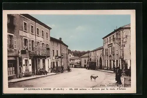 AK St-Germain-l`Herm, Arrivée par la route d`Arlanc