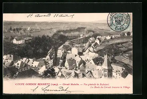 AK Rochefort, Coupe Gordon Bennett 1905, Circuit Michelin, Vue générale