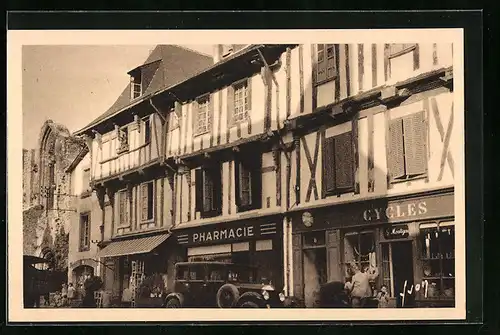 AK Quimperlé, Vieilles Maisons Rue Brémond d'Ars