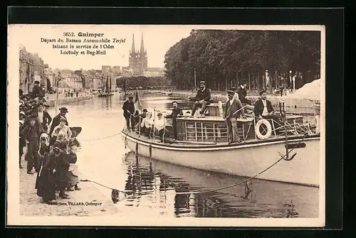 AK Quimper, Départ du Bateau Atomobile Terfel