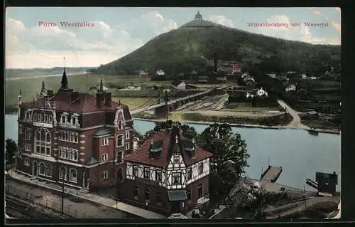 AK Porta Westfalica, Wittekindsberg und Wesertal