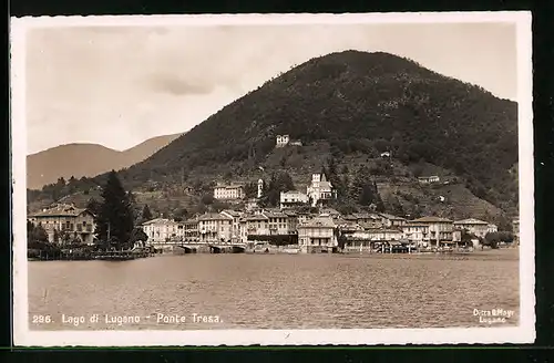 AK Ponte Tresa, Lago di Lugano, Ortsansicht vom See aus