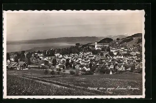 AK Heiden, Generalansicht gegen Lindau - Bregenz