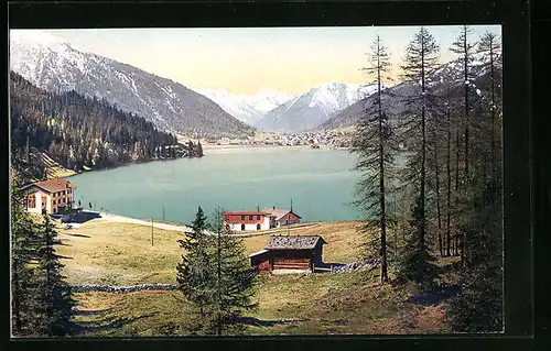 AK Davos, Hütten am Ufer des Davoser See