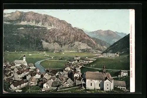 AK Andermatt, Ortstotale, an der Kirche