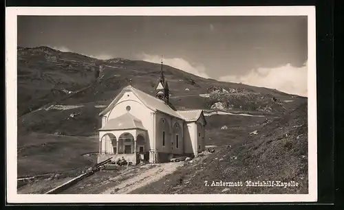 AK Andermatt, die Mariahilf-Kapelle