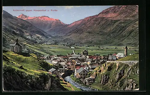 AK Andermatt, Totale gegen Hospenthal und Furka